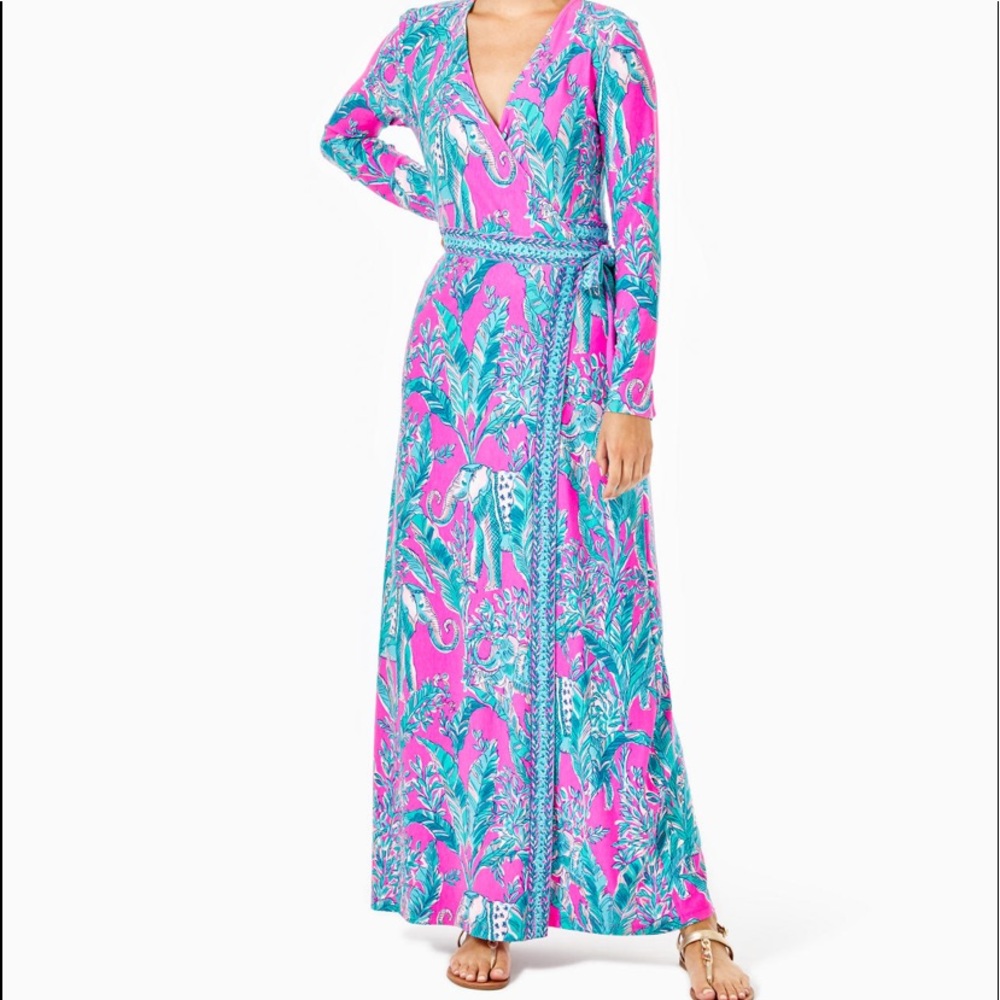 Lilly Pulitzer Marseilles Wrap Maxi Dress